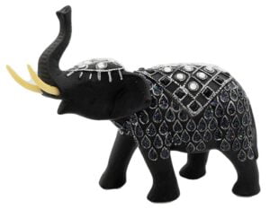 Αγαλματάκι Ελέφαντα μαύρο 609Α