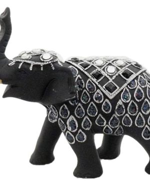 Αγαλματάκι Ελέφαντα μαύρο 609B