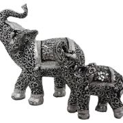 Αγαλματάκιa Ελέφαντα μεταλλικής όψης 610A+B
