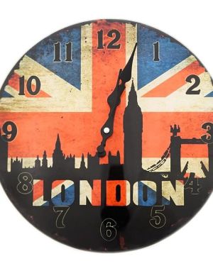 Ρολόι τοίχου γυάλινο Λονδίνο