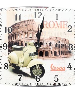 Ρολόι τοίχου γυάλινο Ρώμη