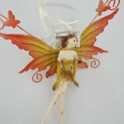 Νεράιδα κρεμαστή με μεταλλικά φτερά, κεφάλι στο πλάι - 1