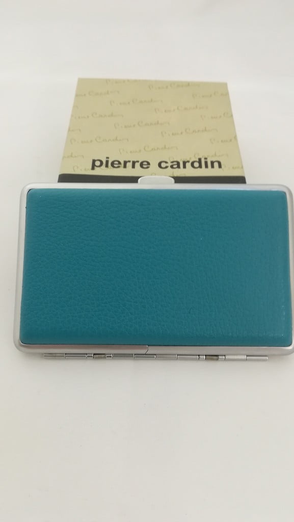 Ταμπακιέρα άκουα μπλε κροκό Pierre Cardin 211 Pierre Cardin - 1