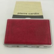 Ταμπακιέρα μπορντό κροκό Pierre Cardin 211 70 Pierre Cardin - 1