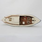 Διακοσμητικό σκάφος ξύλινο με βάση - 4