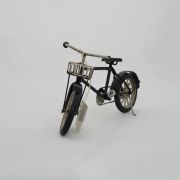 Μεταλλική μινιατούρα ποδήλατο μαύρο με καλαθάκι - 2