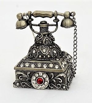 Μινιατούρα τηλεφώνου μεταλλική κουτάκι