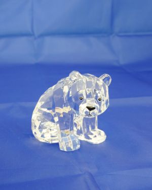 Μινιατούρα αρκουδίτσα από διάφανο plexiglass