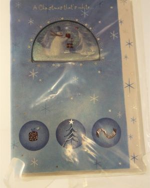 Χριστουγεννιάτικη κάρτα χιονόμπαλα