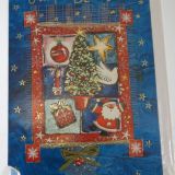 Χριστουγεννιάτικη κάρτα μπλε κολάζ - 1
