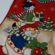 Χριστουγεννιάτικη μπότα, δύο χιονάνθρωποι 43εκ - 2