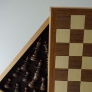 Σκάκι ξύλινο με κρυφό συρτάρι για τα πιόνια - 2