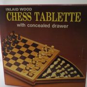 Σκάκι ξύλινο με κρυφό συρτάρι για τα πιόνια - 4