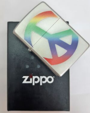 ZIPPO αναπτήρας με το σύμβολο ειρήνης