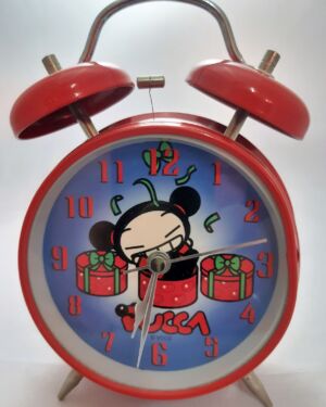 Ρολόι μεταλλικό με ξυπνητήρι Pucca κόκκινο