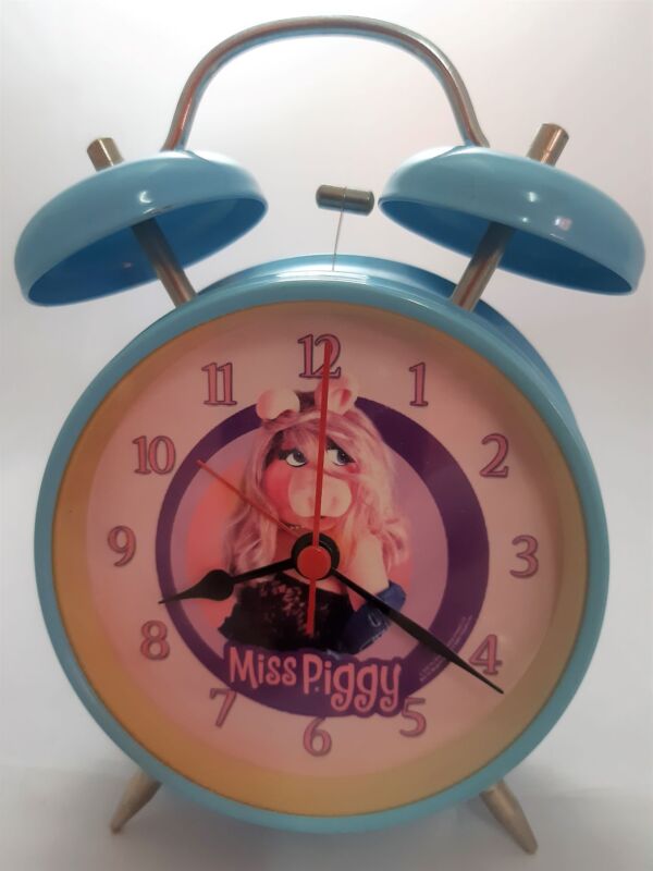 Ρολόι μεταλλικό με ξυπνητήρι Miss Piggy