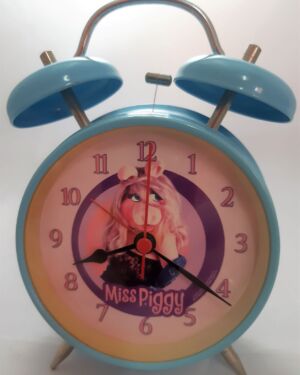 Ρολόι μεταλλικό με ξυπνητήρι Miss Piggy