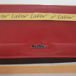 Πορτοφόλι γυναικείο μεγάλο δερμάτινο κόκκινο LAVOR RFID protection