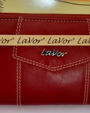 Πορτοφόλι γυναικείο δερμάτινο κόκκινο LAVOR