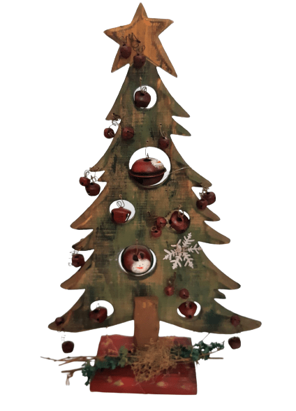 Χριστουγεννιάτικο δεντράκι ξύλινο χειροποίητο