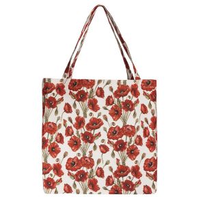 Υφασμάτινη shopping bag Παπαρούνες