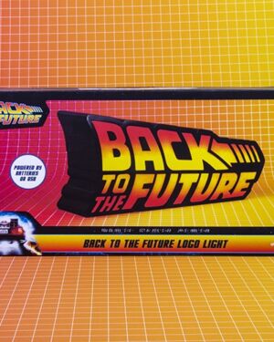 Back to the Future logo led φως