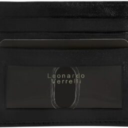 Δερμάτινο σετ δώρου Leonardo Verrelli μαύρο