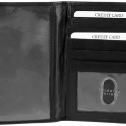 Δερμάτινο σετ δώρου πορτοφόλι και θήκη διαβατηρίου Leonardo Verrelli