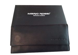 Καπνοθήκη δερμάτινη μαύρη Mario Rossi