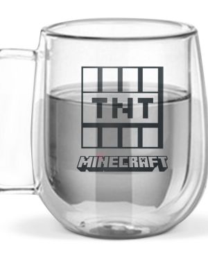 Minecraft γυάλινη διάφανη κούπα